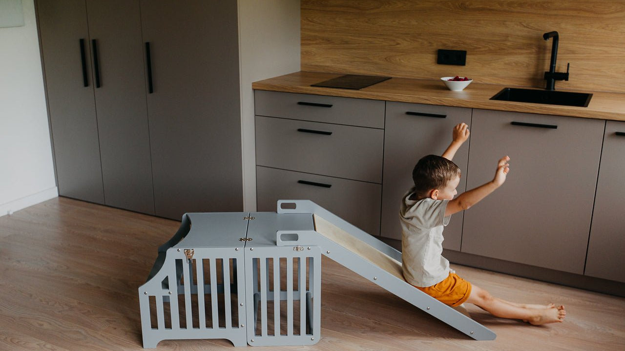 DIY Art Station Setup Using the Kitchen Tower and Step Stool - Duck Woodworks