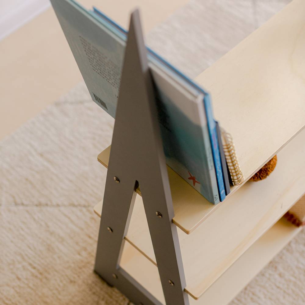 Triangle shaped wooden shelf - Duck Woodworks