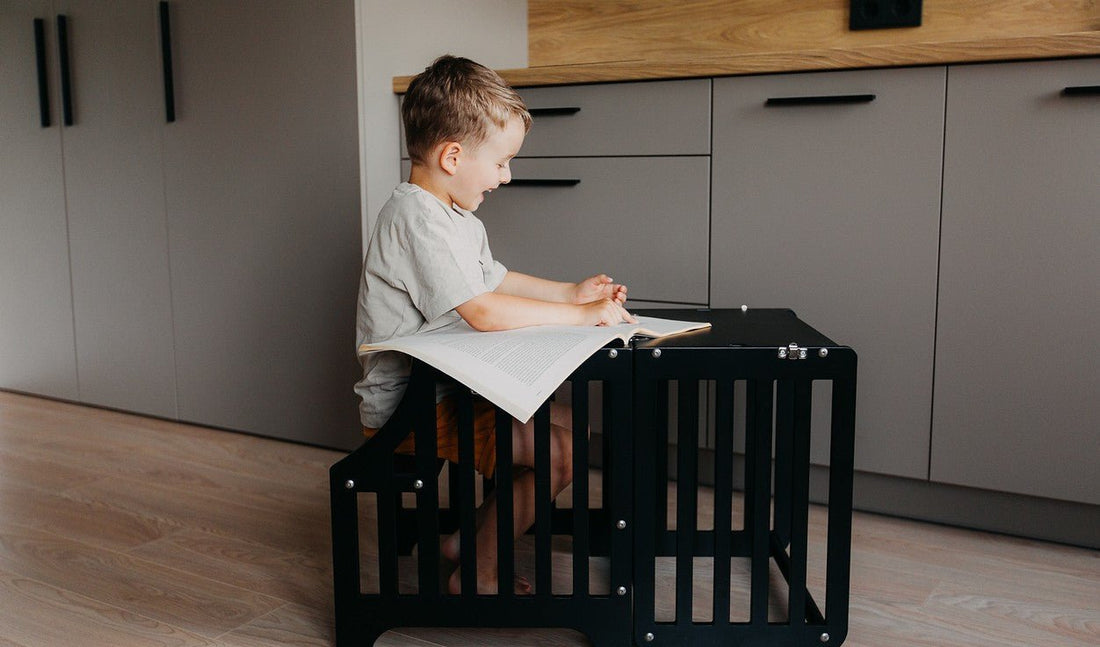 5 Creative Ways to Use Our Kitchen Towers and Step Stools in Everyday Family Life - Duck Woodworks