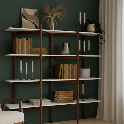 Bibliothèque moderne du milieu du siècle