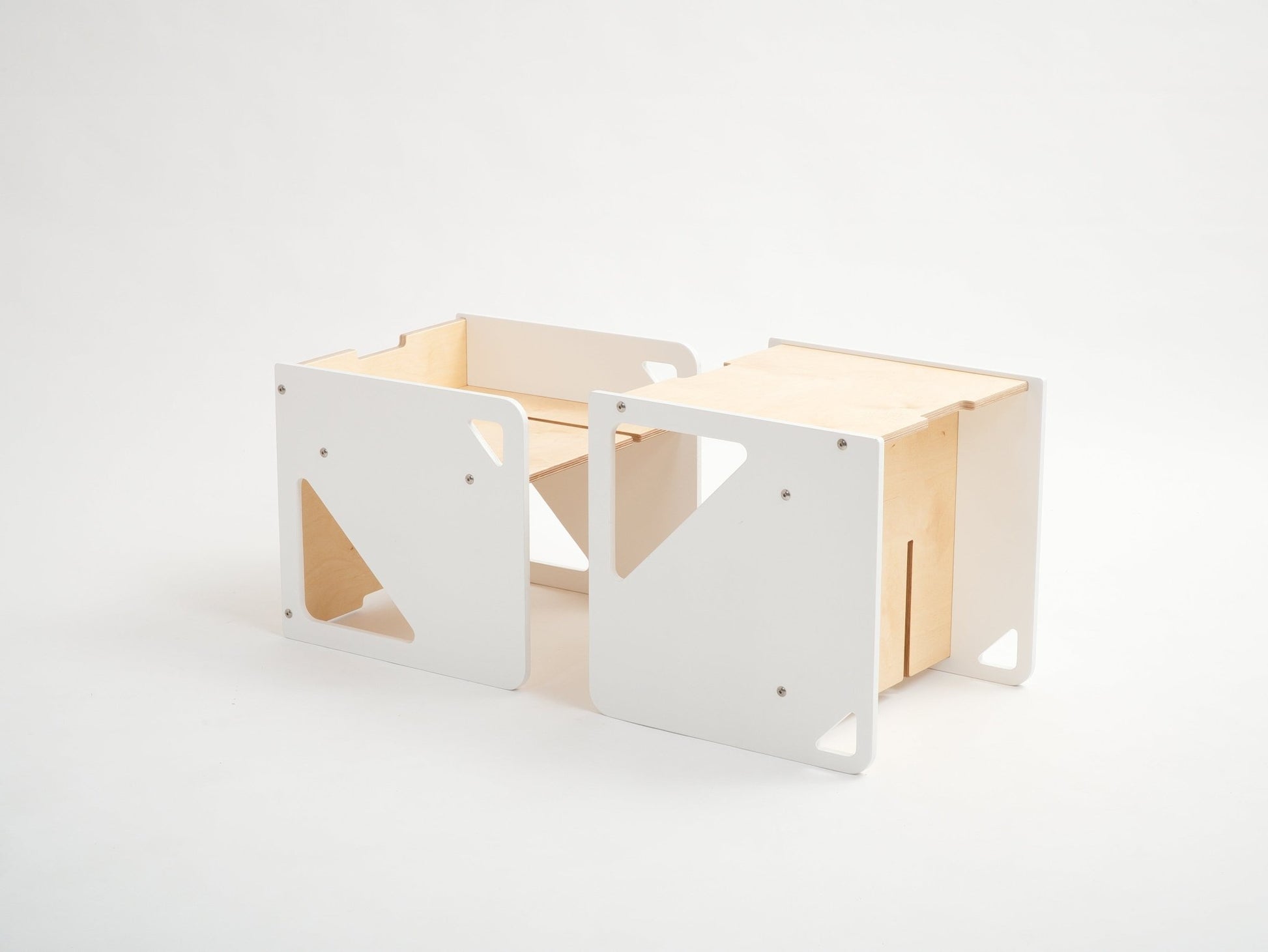 2 - in - 1 Table and Cube Chair - Duck Woodworks