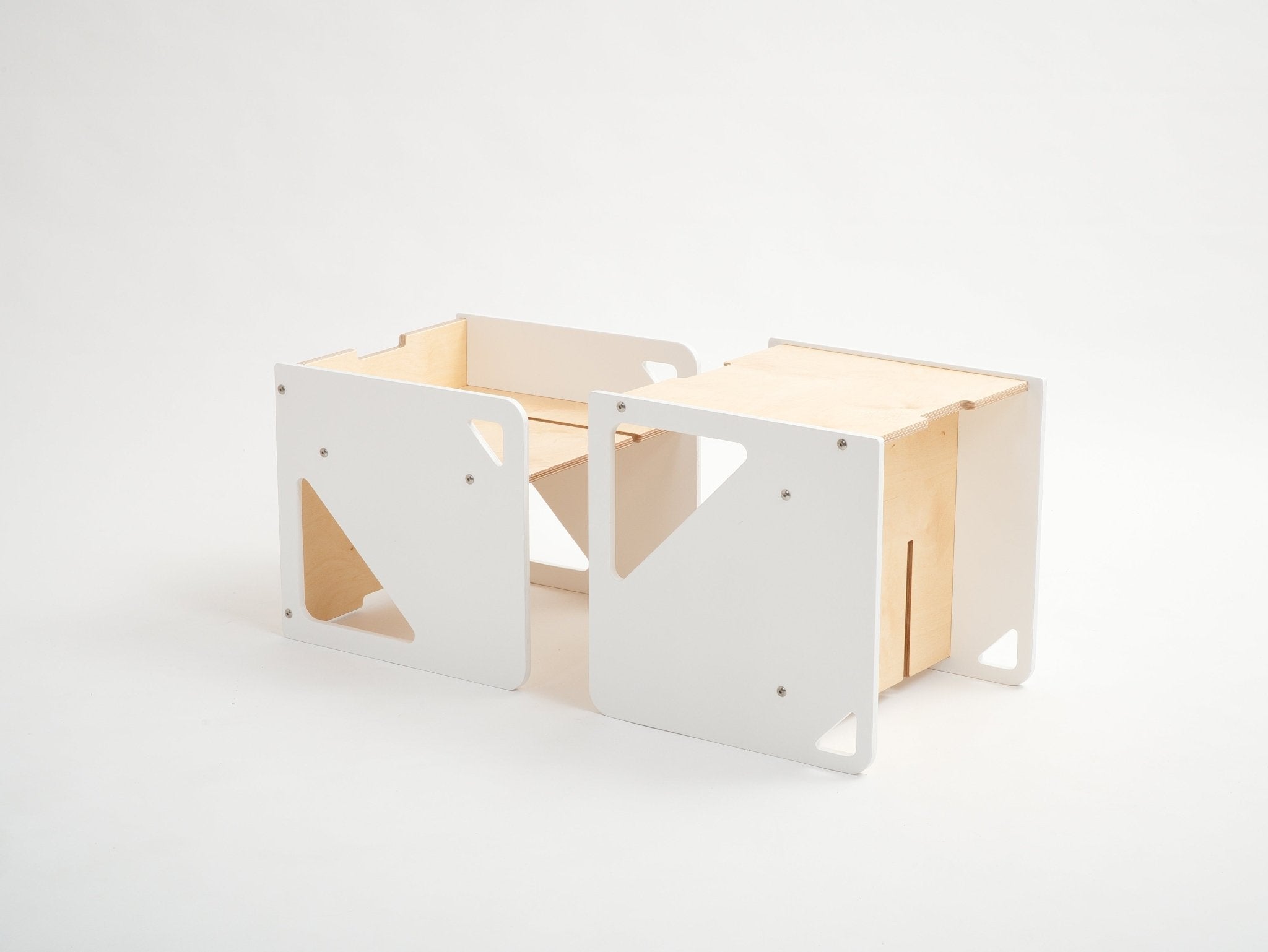 2 - in - 1 Table and Cube Chair - Duck Woodworks