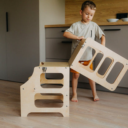 Foldable kitchen tower - Duck Woodworks