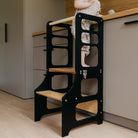 Foldable kitchen tower high chair - Duck Woodworks