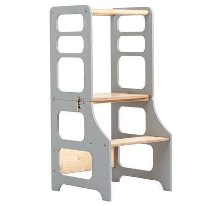 Foldable kitchen tower - Duck Woodworks