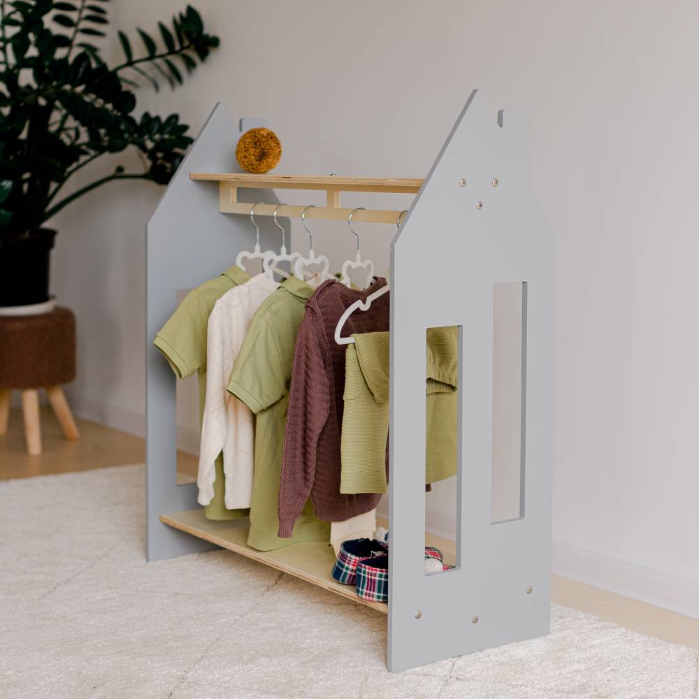 House shaped clothing rack - Duck Woodworks