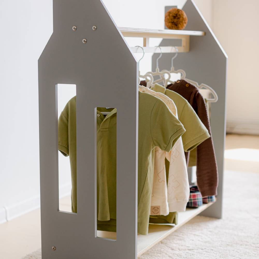 House shaped clothing rack - Duck Woodworks