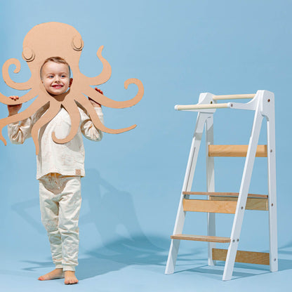 Folding Kitchen Tower - Duck Woodworks