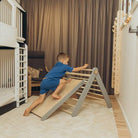 Climbing Triangle - Swedish Ladder set with a slide - Duck Woodworks