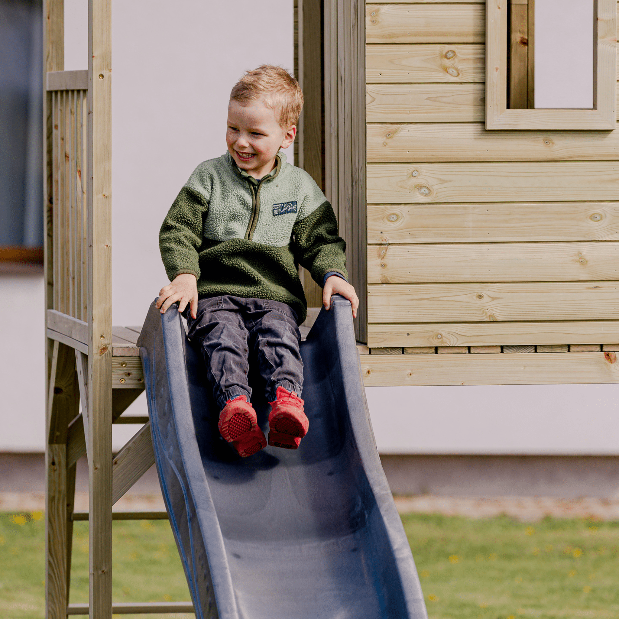 XL Duck House With A Slide - Duck Woodworks