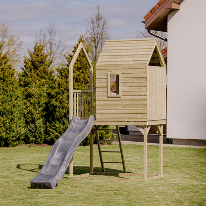 XL Duck House With A Slide - Duck Woodworks