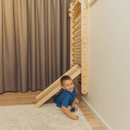 Climbing Triangle - Swedish Ladder set with a slide - Duck Woodworks