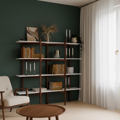 Bibliothèque moderne du milieu du siècle