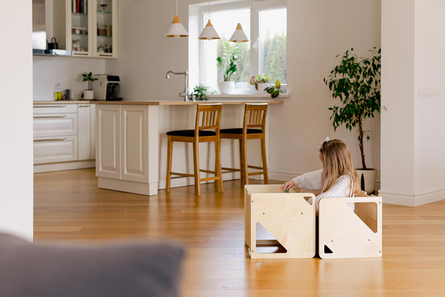 Table et chaise cube 2 en 1
