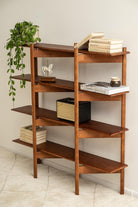 Mid-Century modern shelf, Wooden Bookshelf, Bookcase, ZigZag Bookshelf, Wall shelf, Wood shelf, Raumtrenner regal, Regale, mcm shelf