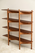 Mid-Century modern shelf, Wooden Bookshelf, Bookcase, ZigZag Bookshelf, Wall shelf, Wood shelf, Raumtrenner regal, Regale, mcm shelf
