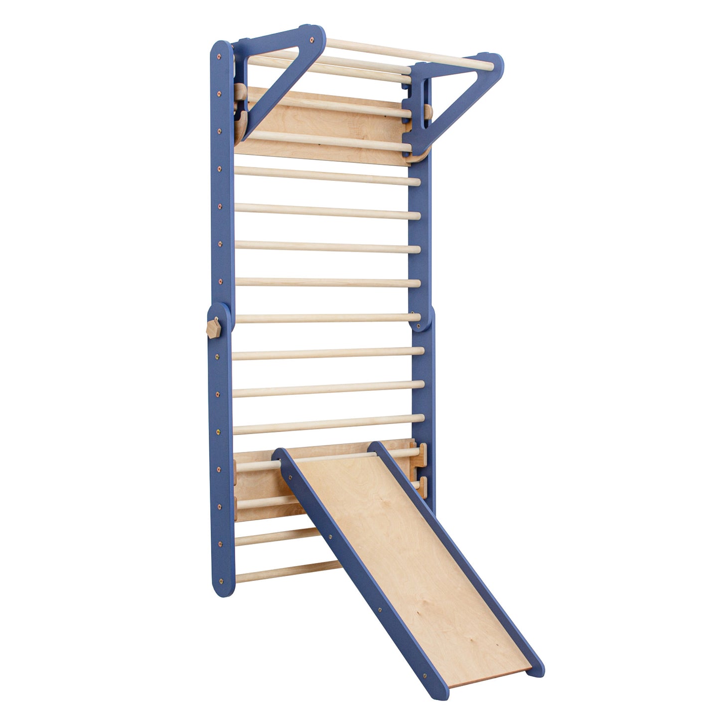 Climbing Triangle - Swedish Ladder set with a slide - Duck Woodworks