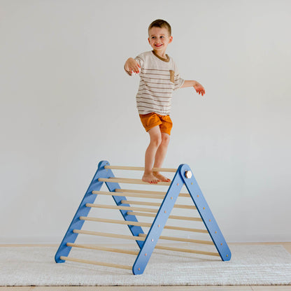 Climbing Triangle - Swedish Ladder set with a slide - Duck Woodworks