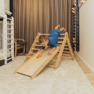 Climbing Triangle with a slide - Duck Woodworks