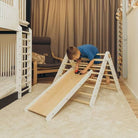 Climbing Triangle with a slide - Duck Woodworks