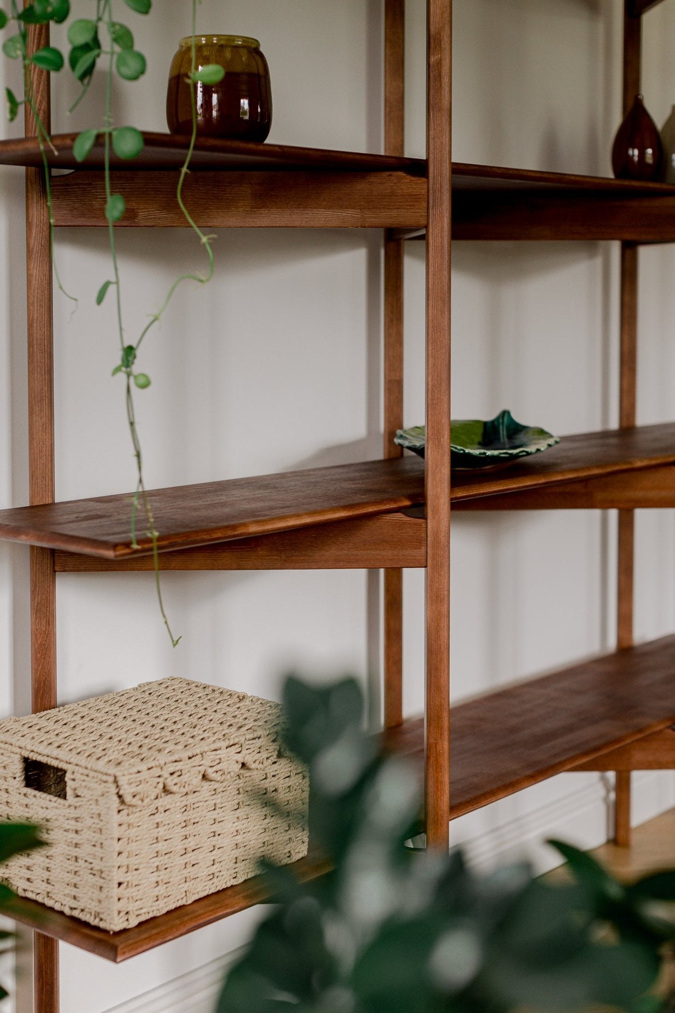 Mid Century Modern Bookcase - Duck Woodworks
