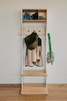 Children's Outwear Organizer – Sturdy Wood Frame Wardrobe - Duck Woodworks