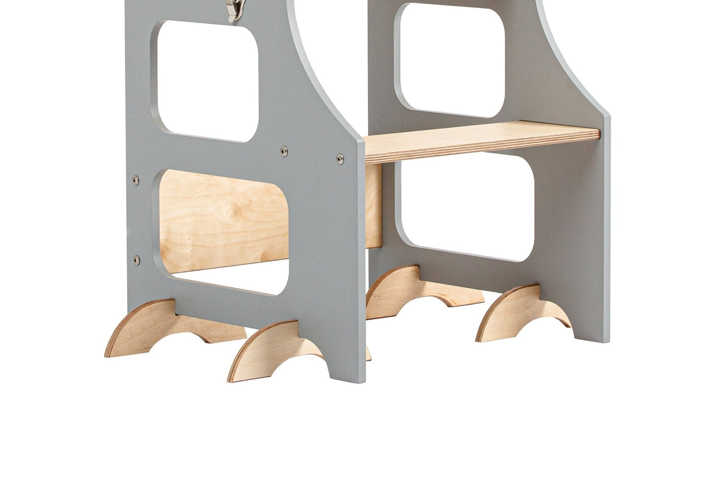 Adjustable height kitchen tower - Duck Woodworks