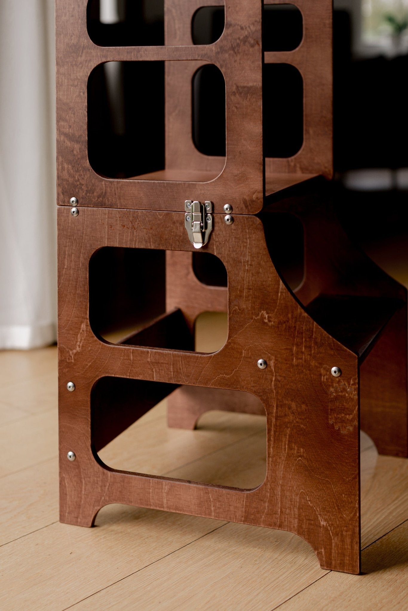 Mid - Century Modern Foldable Kitchen Tower - Duck Woodworks